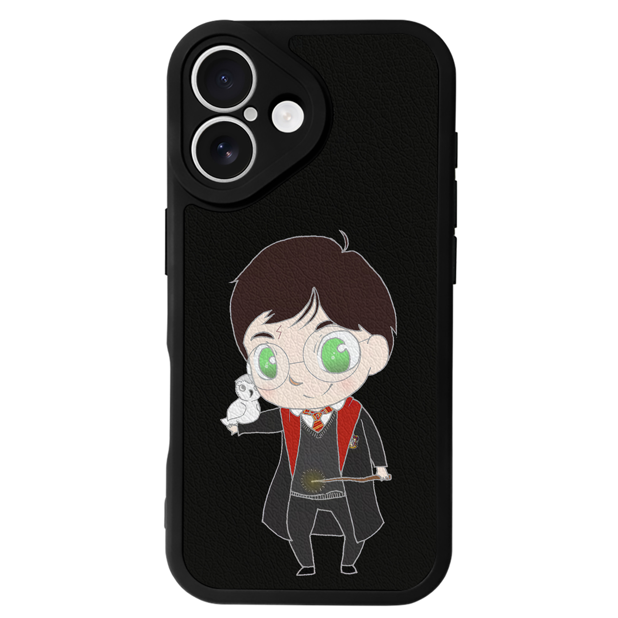 （画像用） Harry Potter ハリー・ポッターシリーズ 【iPhone 16シリーズ対応】シリコンスマホケース（レザー調） 材質：シリコン